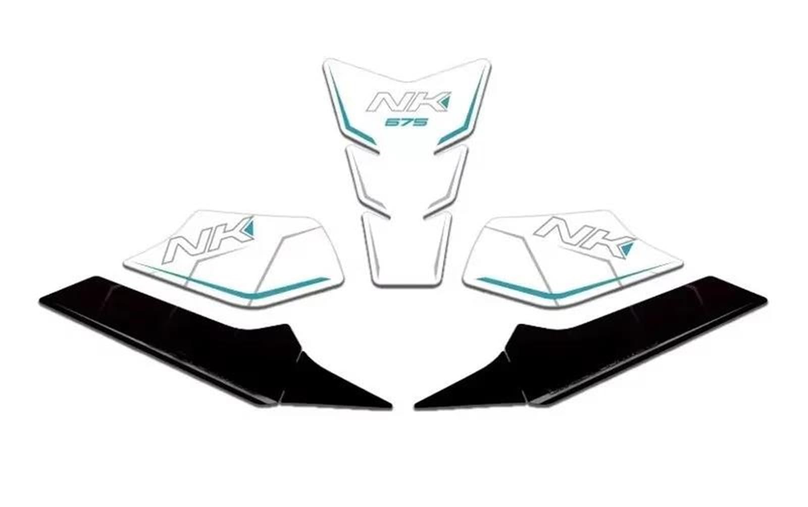 Motorcycle Body Fairing Sticker Tank Pads Gas Knee Grip Traction Protector for CFMOTO 675NK Tank Sticker(Color4)