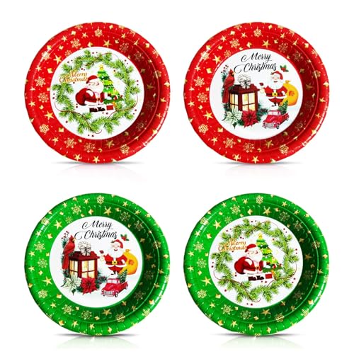 Susan\'s Choice 4er-Set Weihnachtsteller, Ø26cm Teller für Kekse, Plätzchen, Stollen & Süßes, Wiederverwendbare Snackteller für Weihnachten, Nikolaus und Advent. Susan\'s Choice 4er-Set Weihnachtsteller, Ø26cm Teller für Kekse, Plätzchen, Stollen & Süßes, Wiederverwendbare Snackteller für Weihnachten, Nikolaus und Advent.