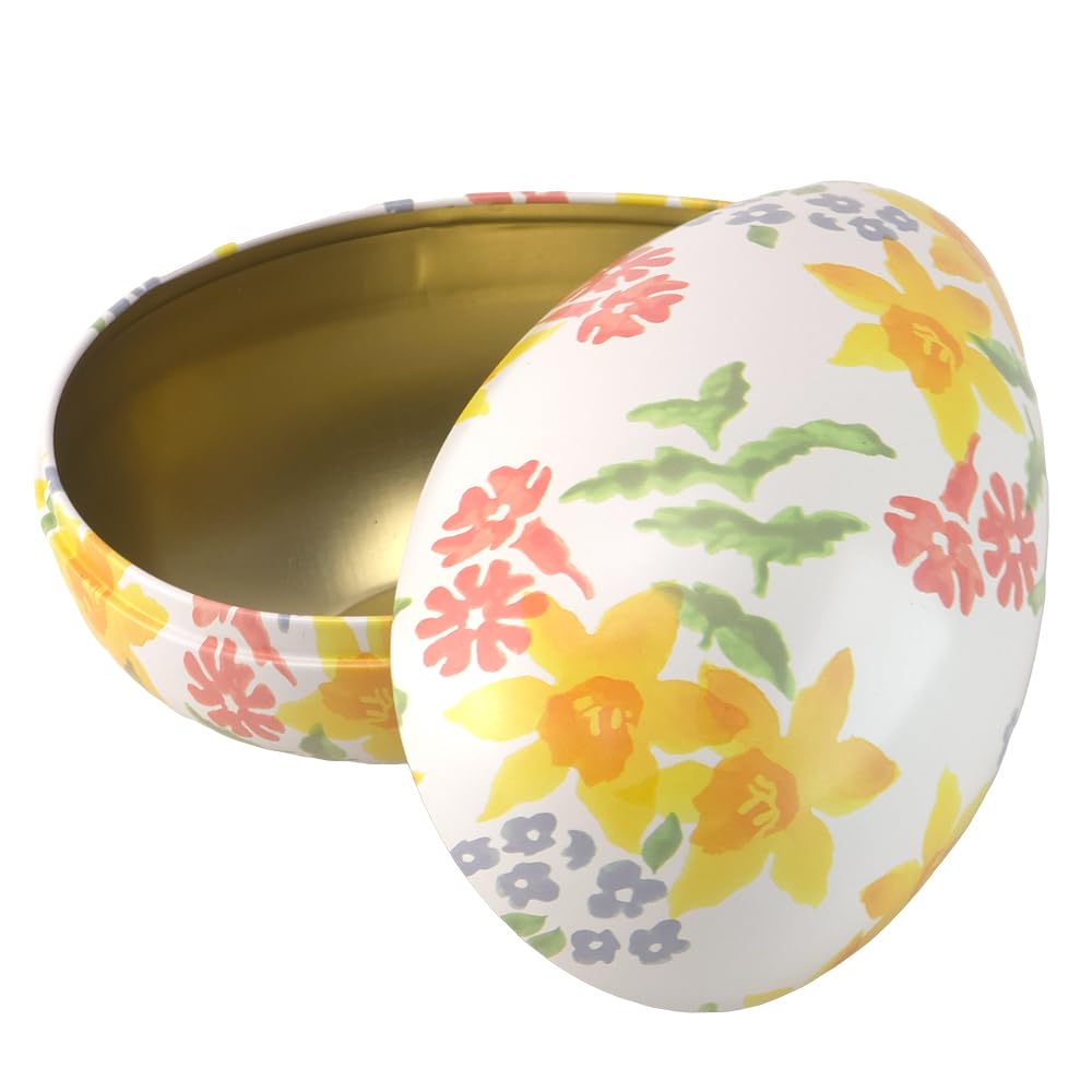 That's Crackers! Daffodils | Large Two Part Metal Easter Egg | Emma Bridgewater | Fillable Gift