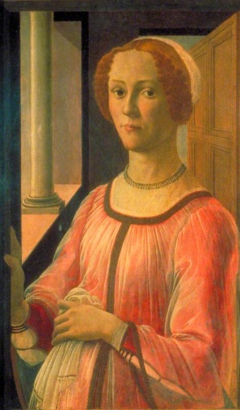 Image sur toile Botticelli portrait nordique de qualité galerie d'art 60x90