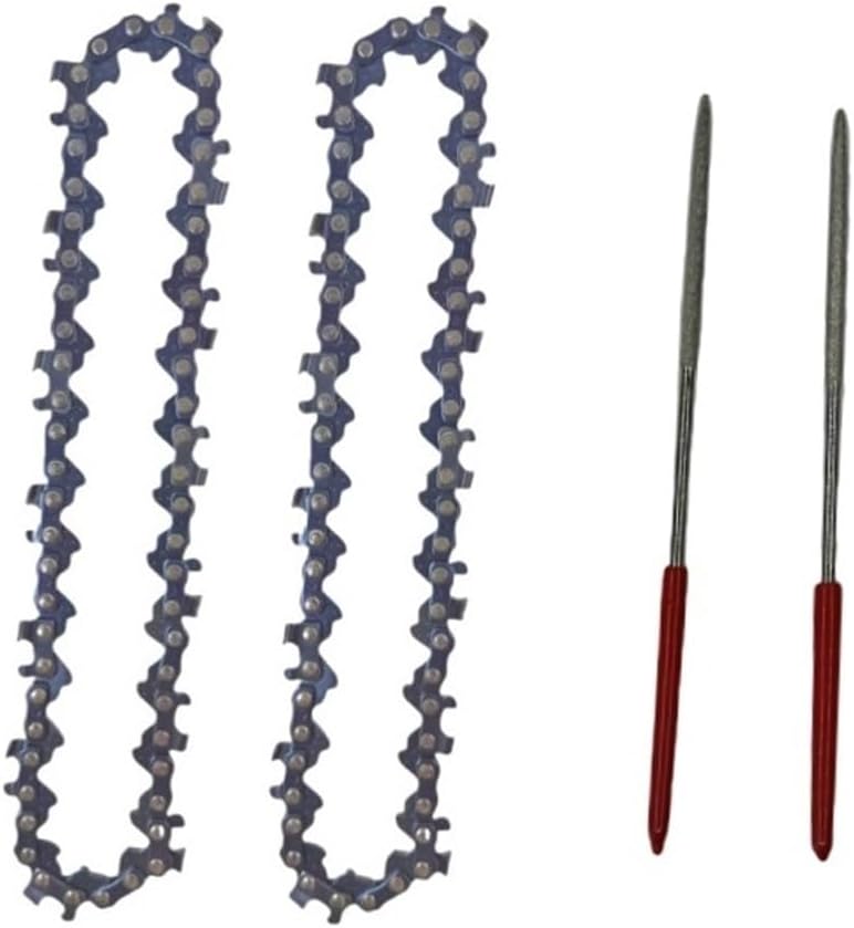 4 Inch Chainsaw Chain, File Electric Chain Saw Guide Replacement Mini Steel Chainsaw Chains Garden Tool