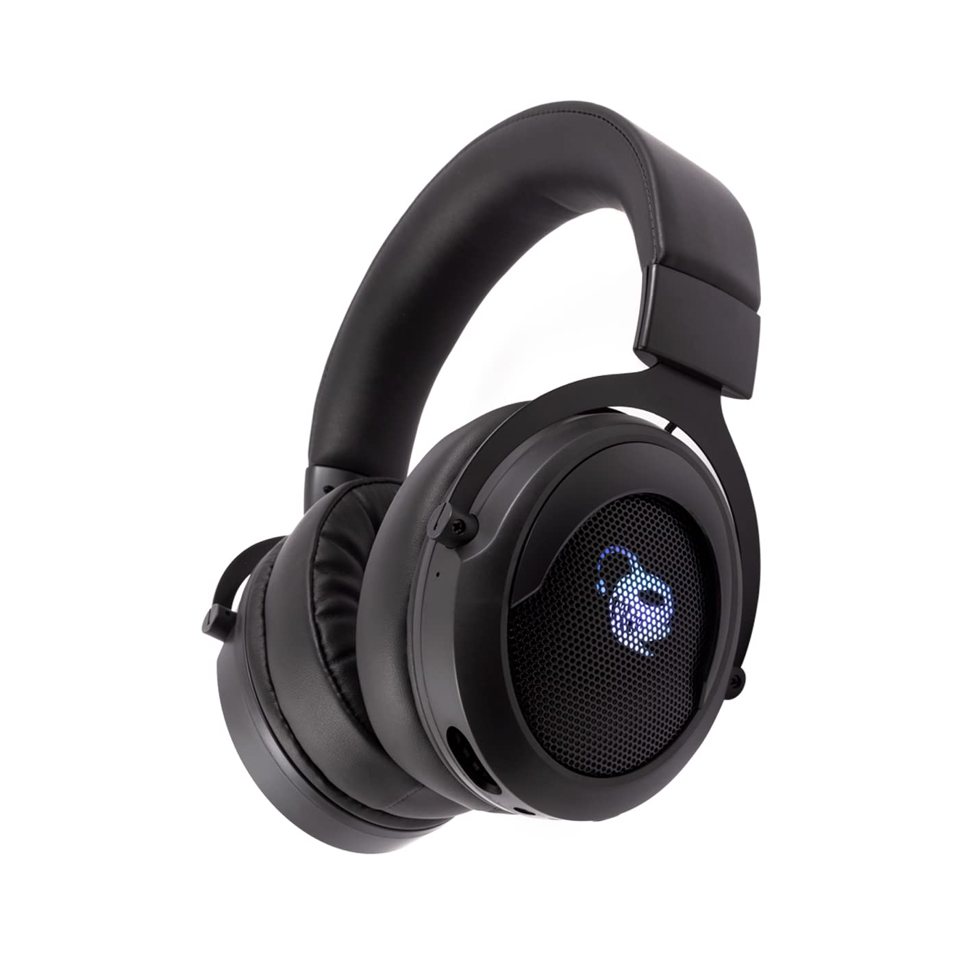 CoolBox DeepGaming Cascos Gaming Inalámbricos G01 Pro Auriculares para PS4, PS5, PC, MacOS, Nintendo Switch. Micrófono Extraíble, Autonomía hasta 12 Horas. Negro