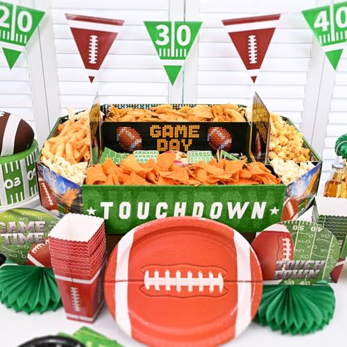 Gatherfun Football Party Supplies Kit - Tailgate, Birthday & Party Food Tray Set | Football Party Decorations & Favors - Image 7