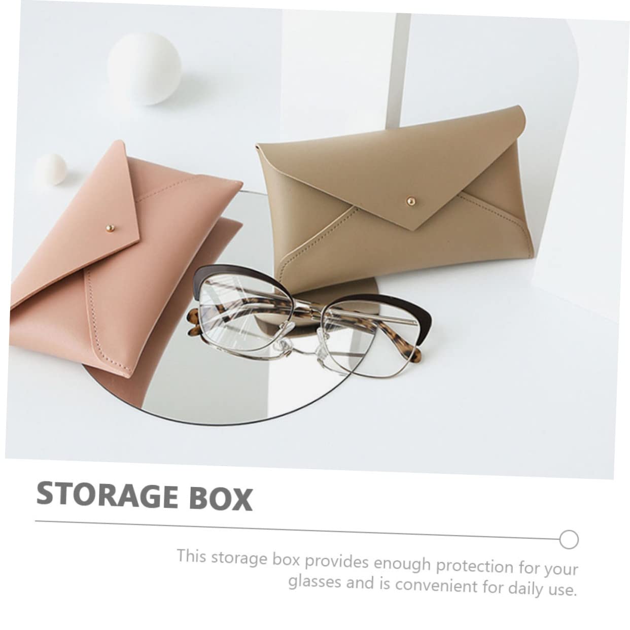 12piezas Estuche Para Gafas Portátil Organizador De Gafas Diseño Simple y Práctico Protector De De