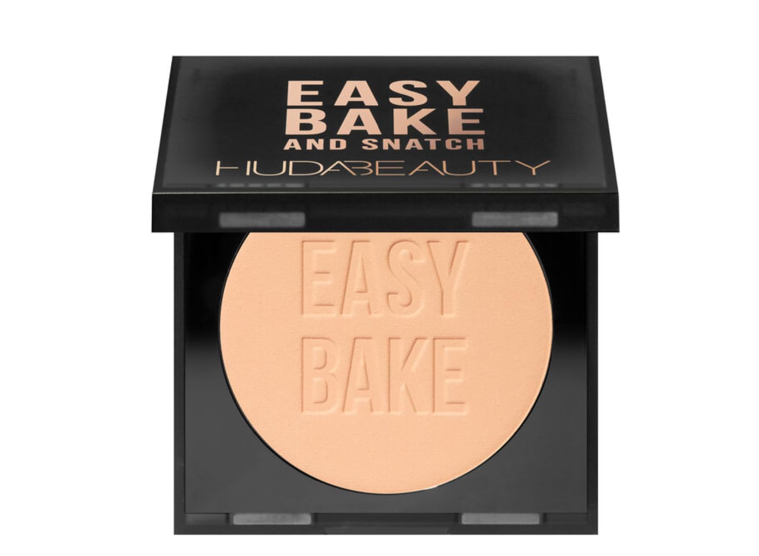 Huda Beauty Easy Bake & Snatch Pressed Brightening and Setting Powder, Peach Pie, 8.5g