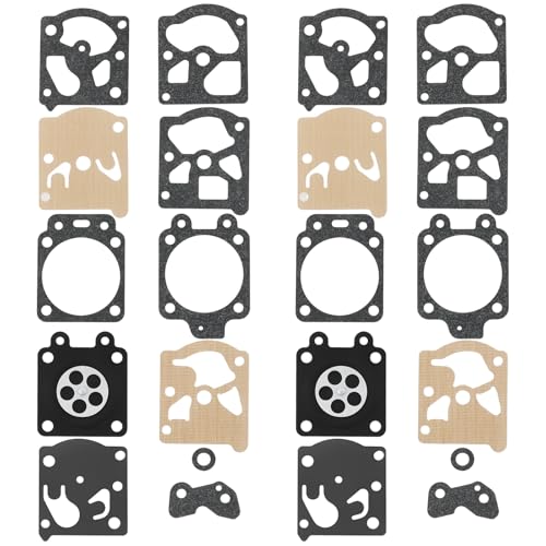 YINETTECH Kit de Réparation de Carburateur (2 Pièces) avec Joint de Membrane Compatible avec WALBRO D20-WAT WA WT Compatible avec Tecumseh Solo.