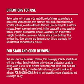 Nature's Miracle Urine Destroyer Plus for Dogs, Enzymatic Formula for Severe Dog Urine Stains, 1 gal