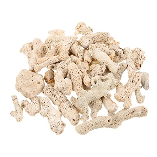 Mipcase Crushed Coral Aquarium Filter Media 500g &ndash; Natural pH Buffering & High-Surface-Area...