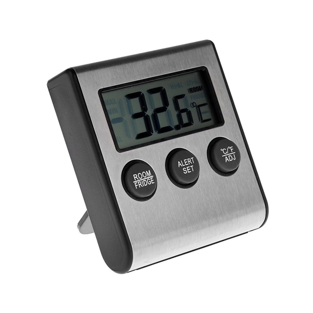 PRETYZOOM 2pezzi Termometro Digitale Per Frigorifero Con Allarme Di Alta e Bassa Temperatura Strumento Compatto Per Cucina Display Lcd Senza Batteria
