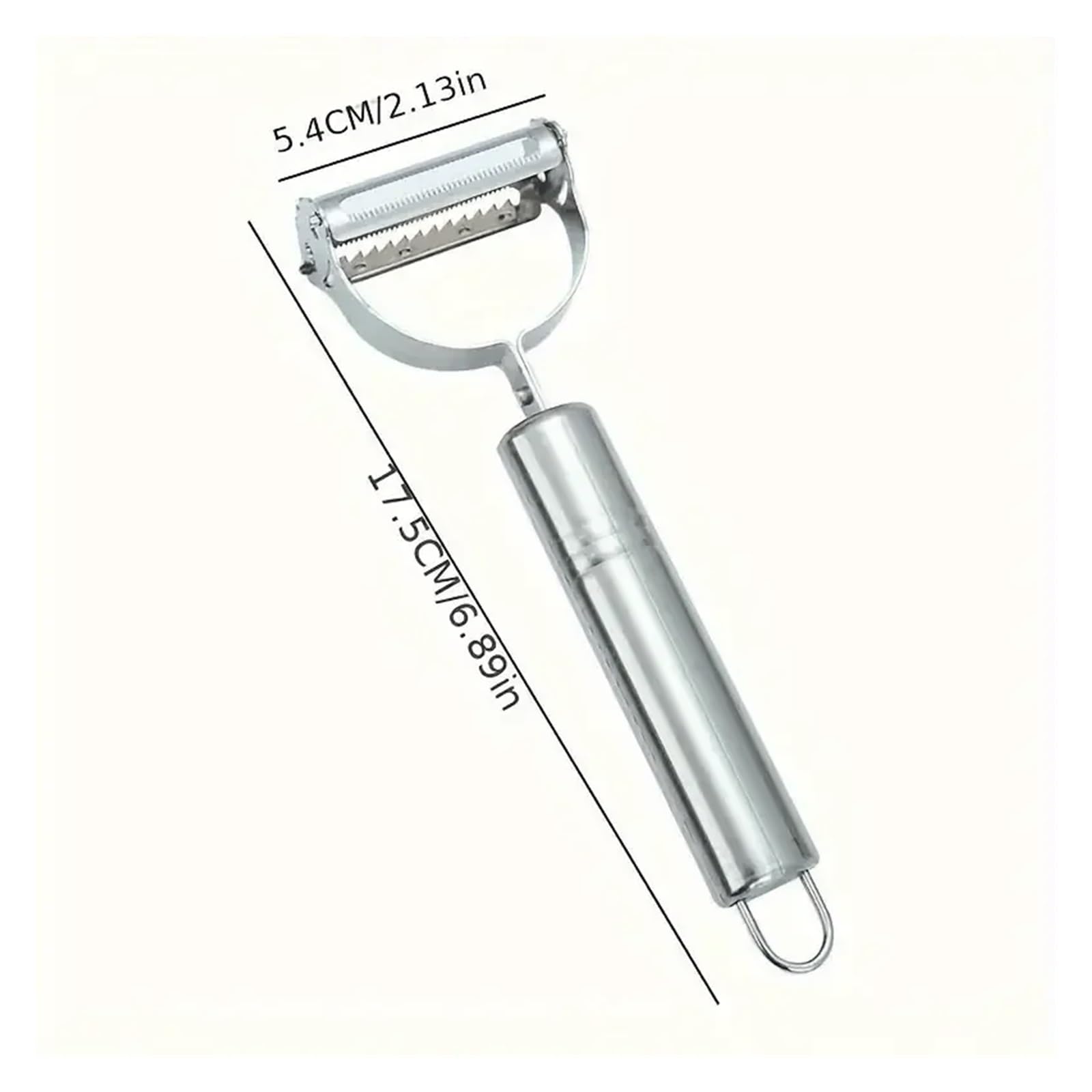 Multifunktionsschäler aus Edelstahl – Julienne-Schneider und Gemüse-Obst-Zerkleinerer(2pcs)