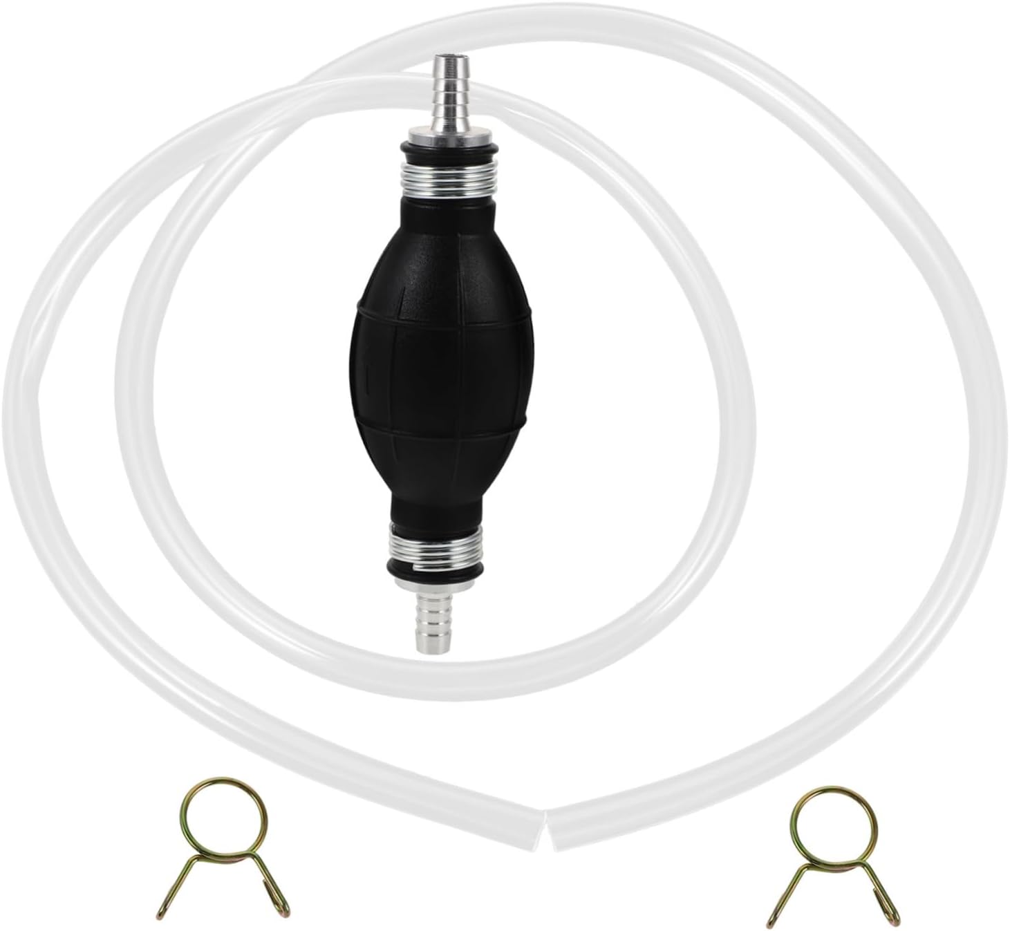 5sets Portable Hand Pump Siphon Hose for Automotive Fuel Transfer Compact Design for Easy Use for Emergency Situations and Fluid Extraction