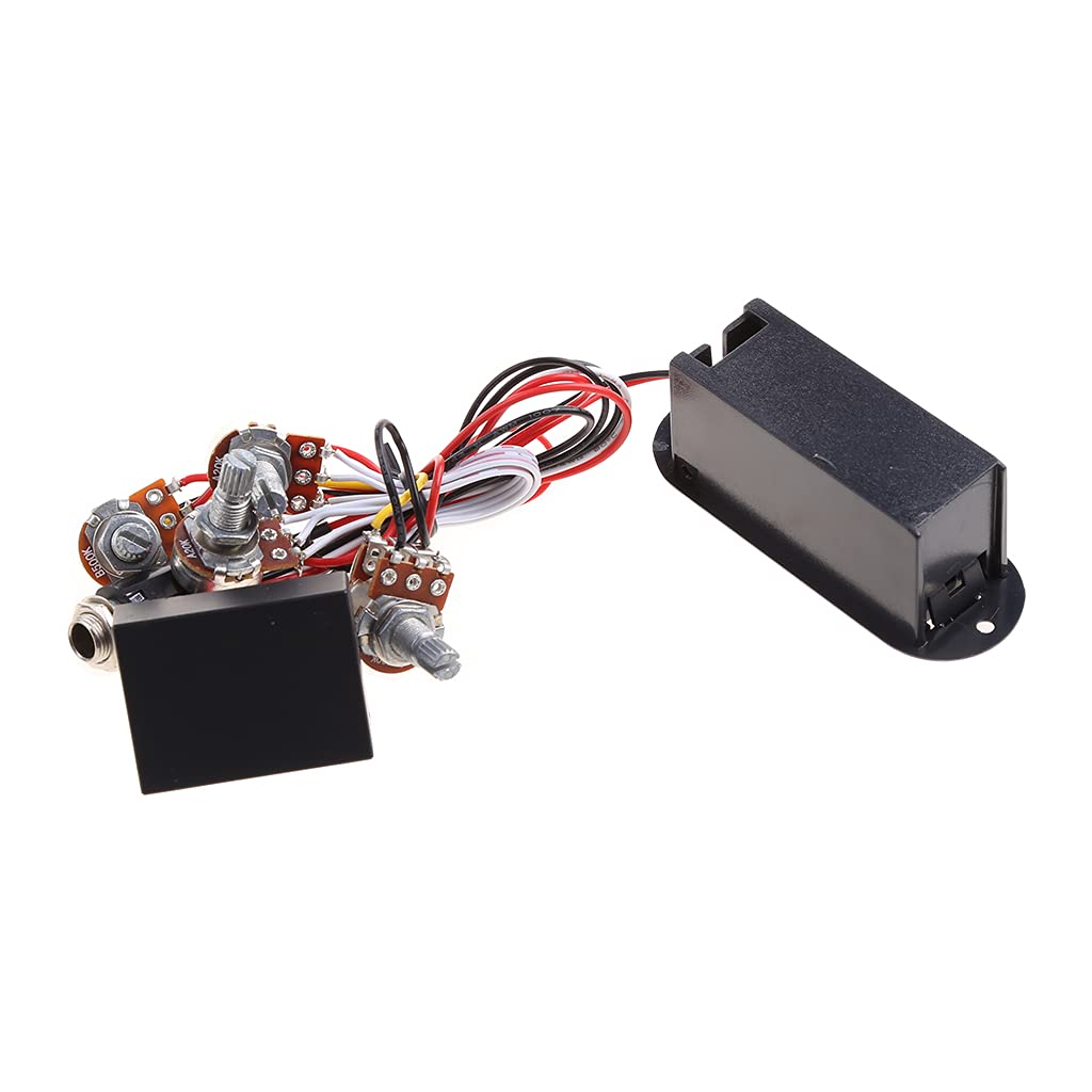 2 Band Active Bass Gitarre EQ Equalizer Preamp Circuit Pickup