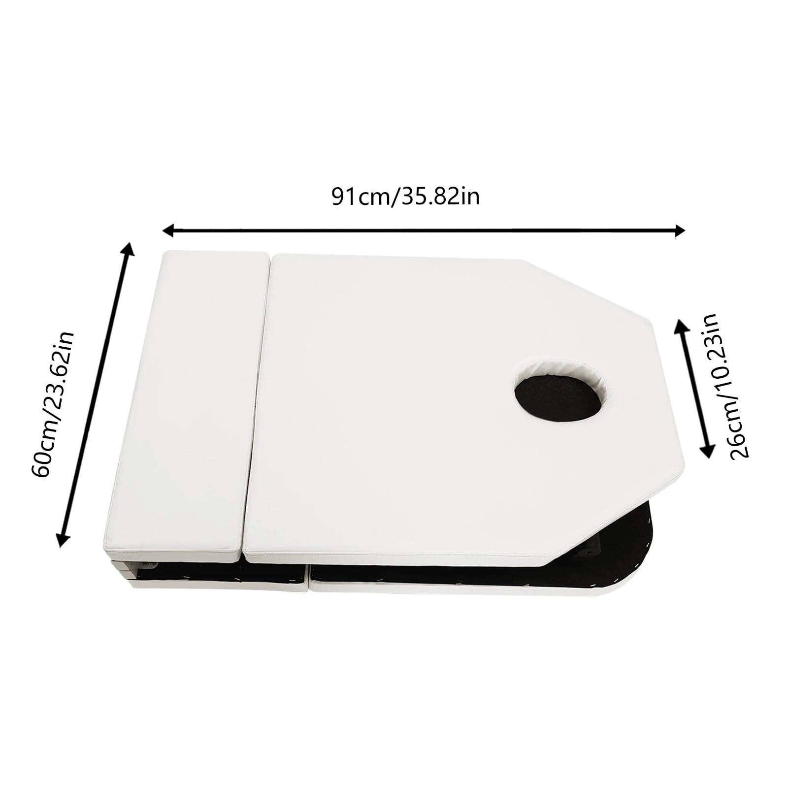 Camilla Masaje Plegable Mesa de masajes Plegable for salón de Belleza, Cama for Tatuajes, Silla de SPA Blanca, Duradera, for Terapia de pestañas, reclinable Liviana