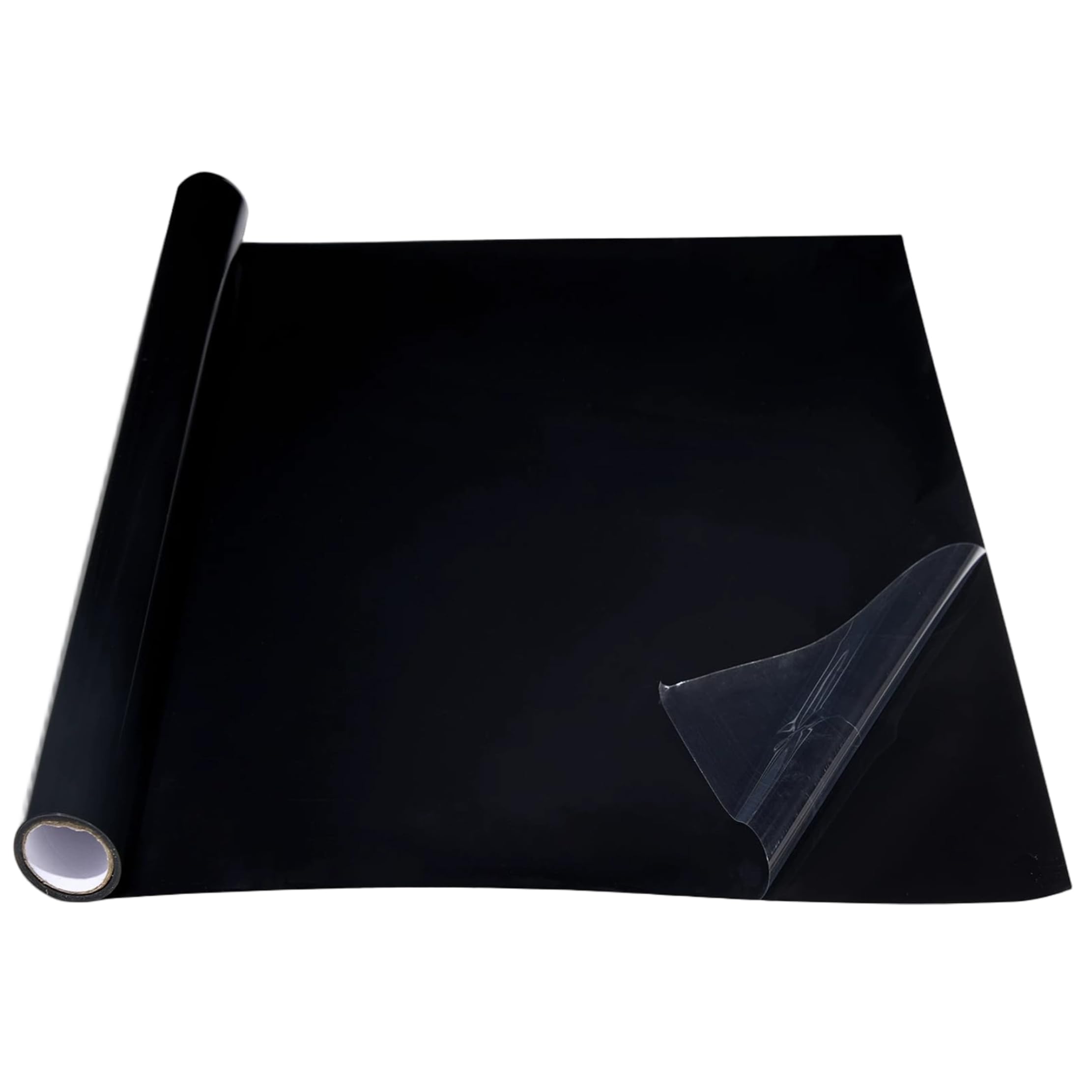 Black Aquarium Background, Static Cling Fish Tank Background, Reusable Fish Tank Poster Decor, 11.81X78.74 Inch.