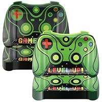 APUXXJUPA 40 Stück Videospiel-Papierteller, grüne Videospiel-Geburtstagsdekorationen Level up Partyteller für Kinder Gaming Party Supplies, 23 x 32 cm