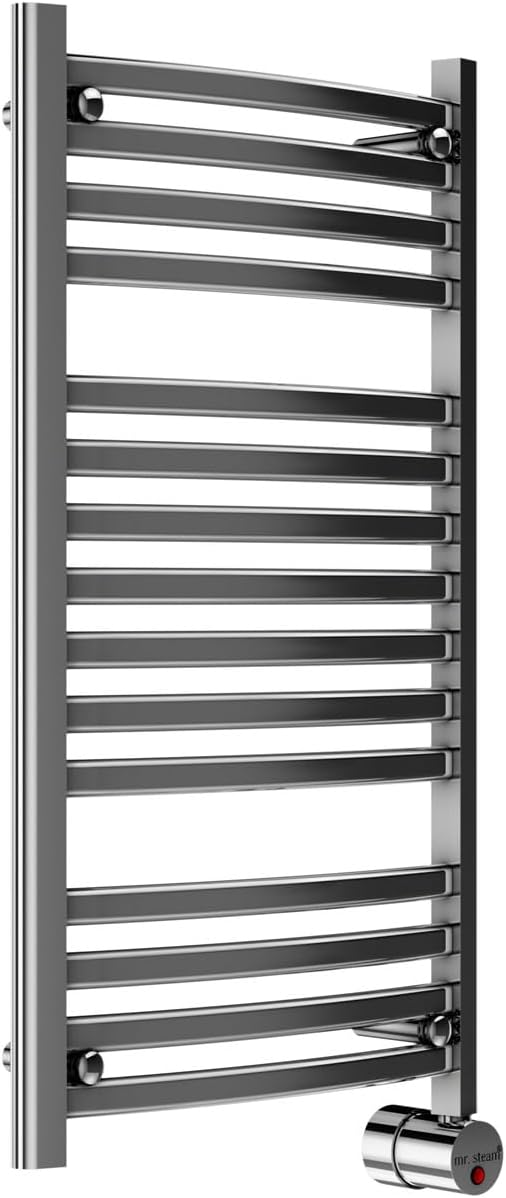 Mr Steam W236Tpc W236 15 Bar Wall Mounted Electric Towel Warmer With Digital Timer In Polished Chrome