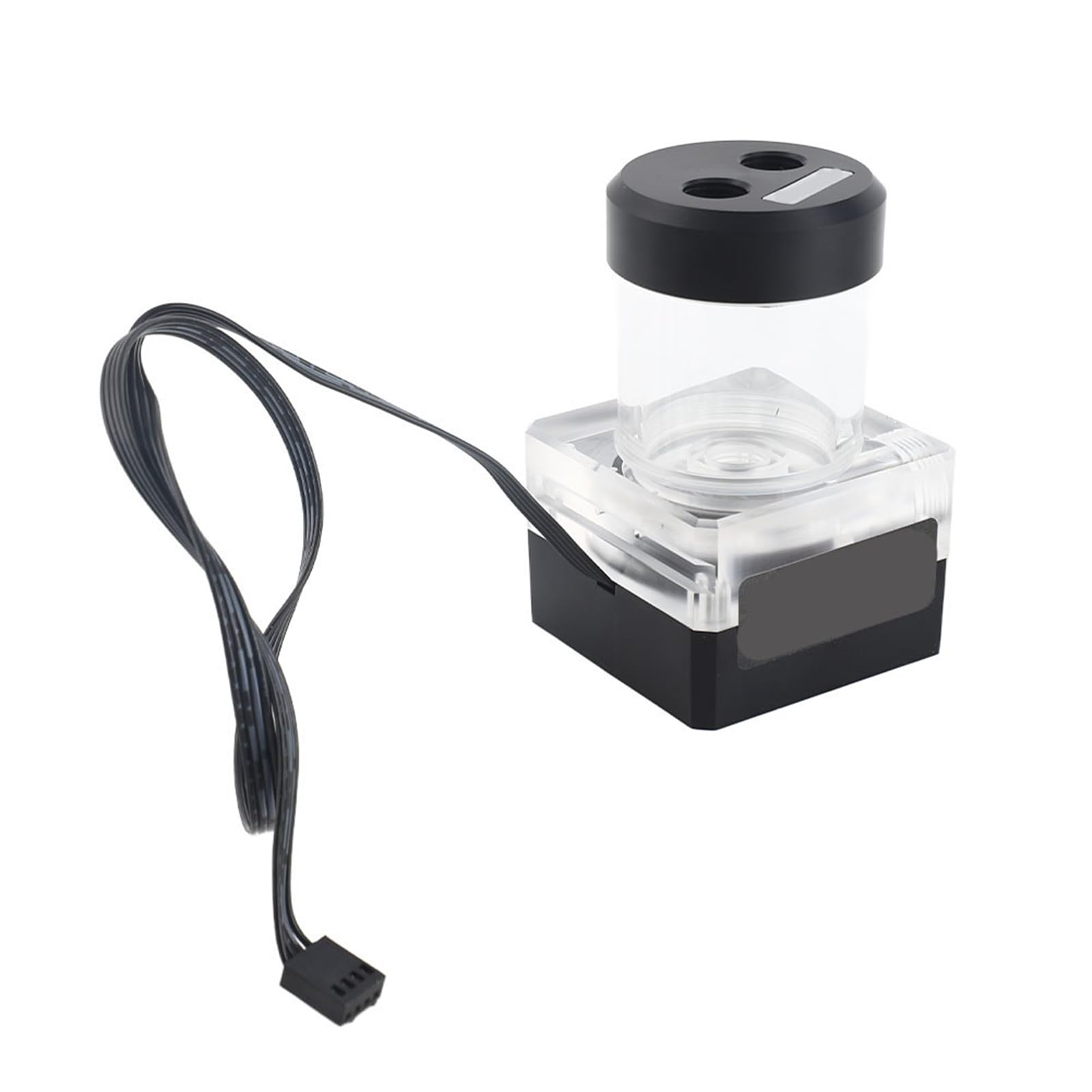 Cocoarm Pompa Acqua per Computer, di Raffreddamento Ad Acqua per Computer POM PMMA, Flusso 500L H Sollevamento Controllo PWM Antischiuma Integrato 12V per Kit di Raffreddamento Ad per PC Desktop da