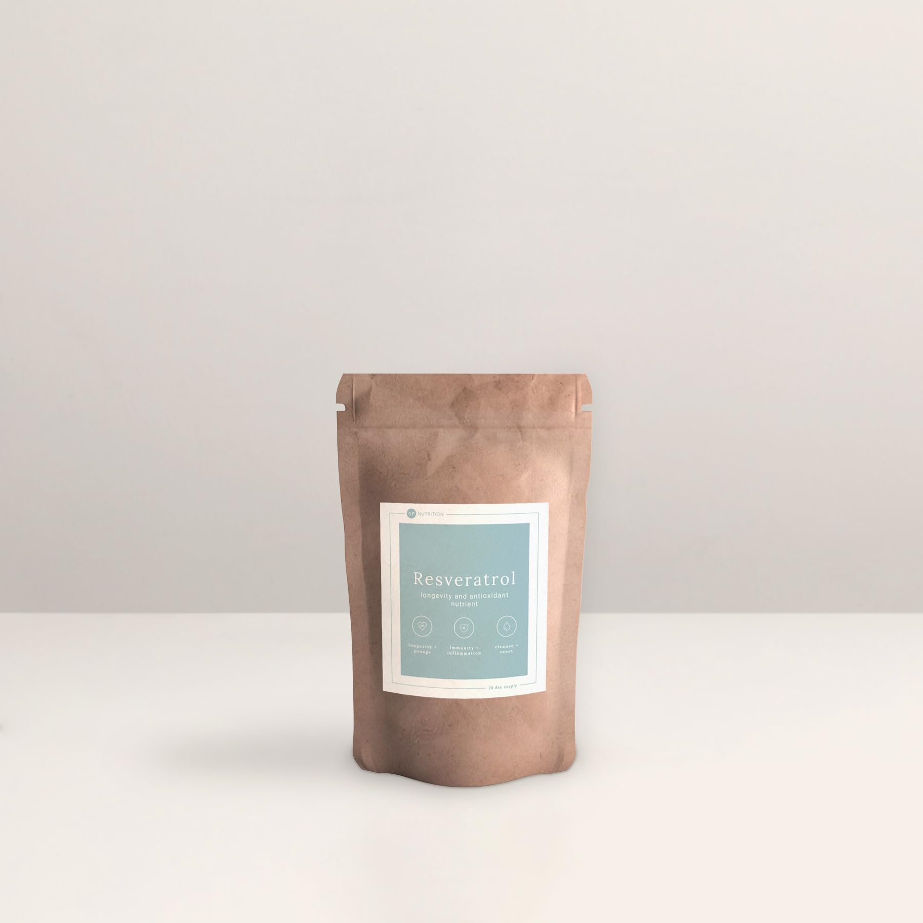 GP Nutrition Resveratrol 500mg – Trans-Resveratrol Capsules for Cellular Health, Heart Support & Longevity – Vegan Supplement, 28 Capsules