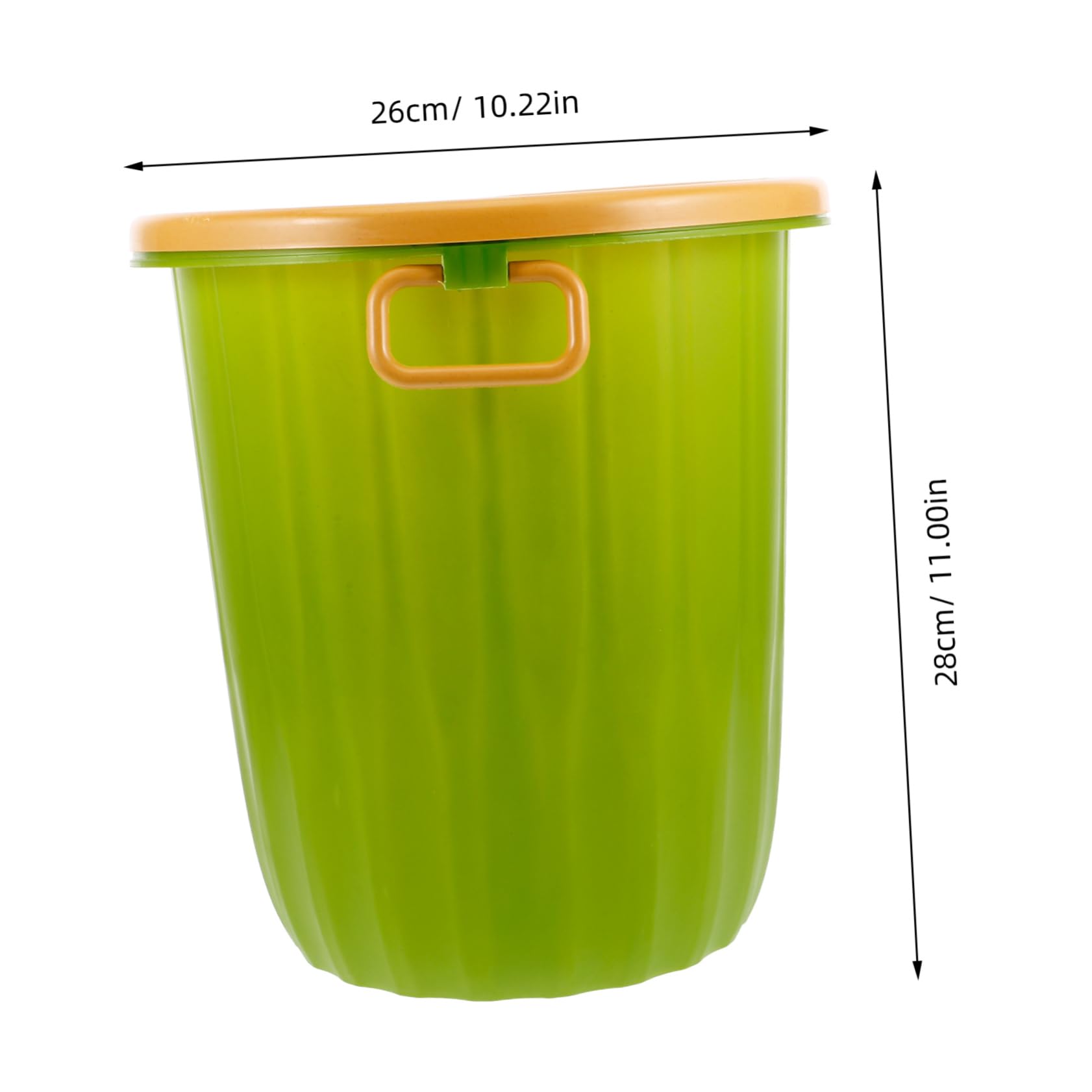 TOPBATHY Poubelle en Plastique Grosse Capacité Design Simple et Élégant Anneau de Compression Facile à Nettoyer Vert Cuisine, Salon et Dortoir