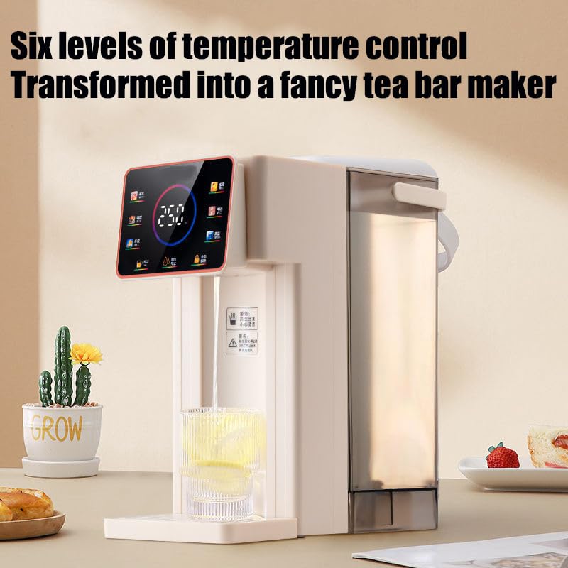 Instant Hot & Cold Water Dispenser – 2000W Desktop, 3L Tank, 6 Temperature Settings, LED Touch Screen, 3-Second Heating, Filter Included