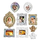 Aspect vintage raffiné : les mini cadres vintage fabriqués à partir de résine mettent en valeur un style d'art classique et une finition antique, combinant robustesse légère avec des capacités d'affichage élégantes pour rehausser l'attrait visuel des espaces personnels ou des environnements professionnels