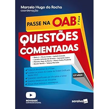 Capa do livro Passe na Oab - 1ª Fase da FGV - Questões Comentadas - 13ª edição 2022