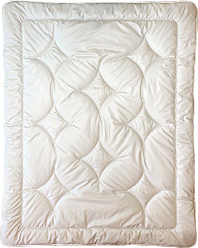 Billerbeck Bio Kinder-Leichtsteppbett 'Cosidream Nature' Naturhaar/Faser Wolle wollweiß Größe 100x135 cm