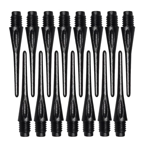 Wolftop 2BA Thread Soft Tip Dart Points 150 Pack - Plastic Dart Tips Replacement Dart Accessories Set - Black
