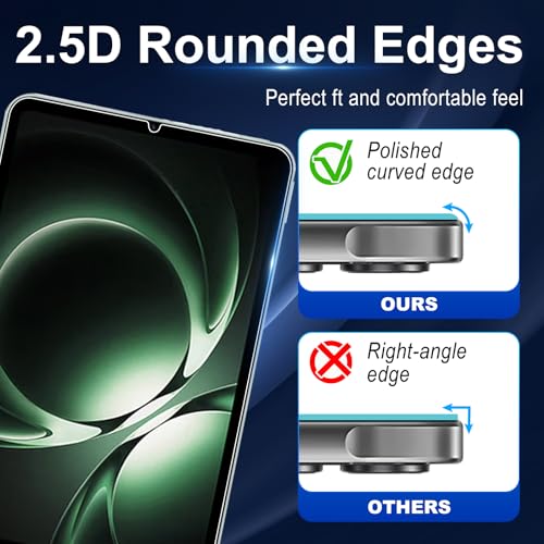 Bihizei Schutzfolie für Xiaomi Pad Mini 8.8 Zoll für Panzerglas, 2 Stück Displayschutzfolie + 2 Stück KameraSchutz, 9H Panzer Schutz Glas Displayschutz, Ultra-HD Panzerfolie, Anti-Kratz, Anti-Bläsch