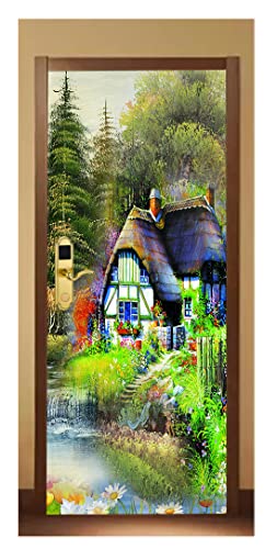 Image of Decorative Door Wallpaper Wall Poster for Home, Office, Kitchen, Living Room, Bedroom Doors etc(Size-30x78 inch) 10 (Design 01)