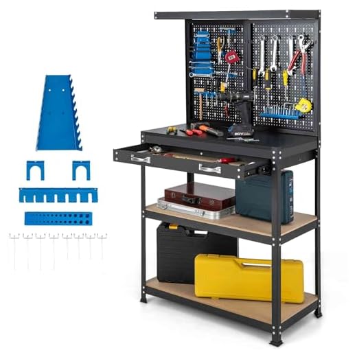 TANGZON Multi-Use Workbench with Shelves