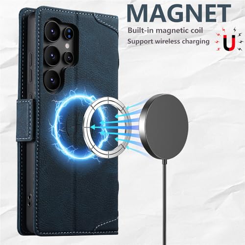 Étui Galaxy S23 Ultra clapet magnétique protection cuir - 4