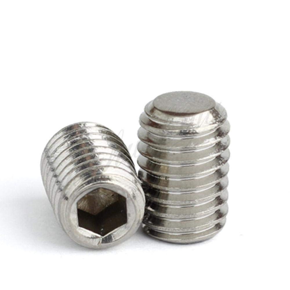 50 Viti Senza Testa DIN913 M2 O M2.5 In Acciaio Inox 304 - Filettatura Metrica, Estremità Piatta