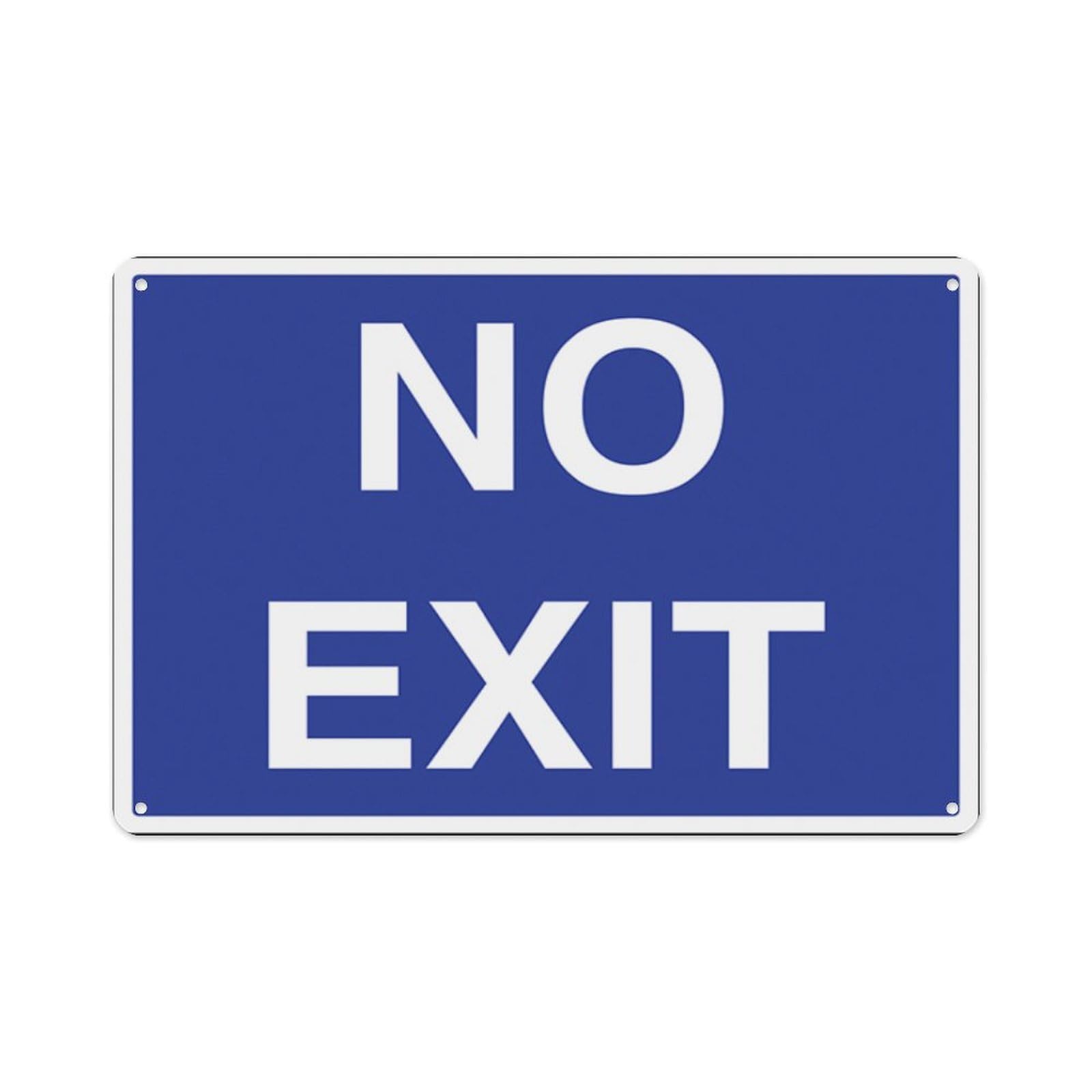 peiyeety No Exit Aluminum Tin Warning Signs For Home Outdoor Garden 12X16 Inches