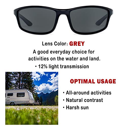 Bnus italy made corning glass lens polarized sunglasses for men Driving Fishing shades (B7248- Black/Silver Mirrored, Glass lens) - Thumbnail 7