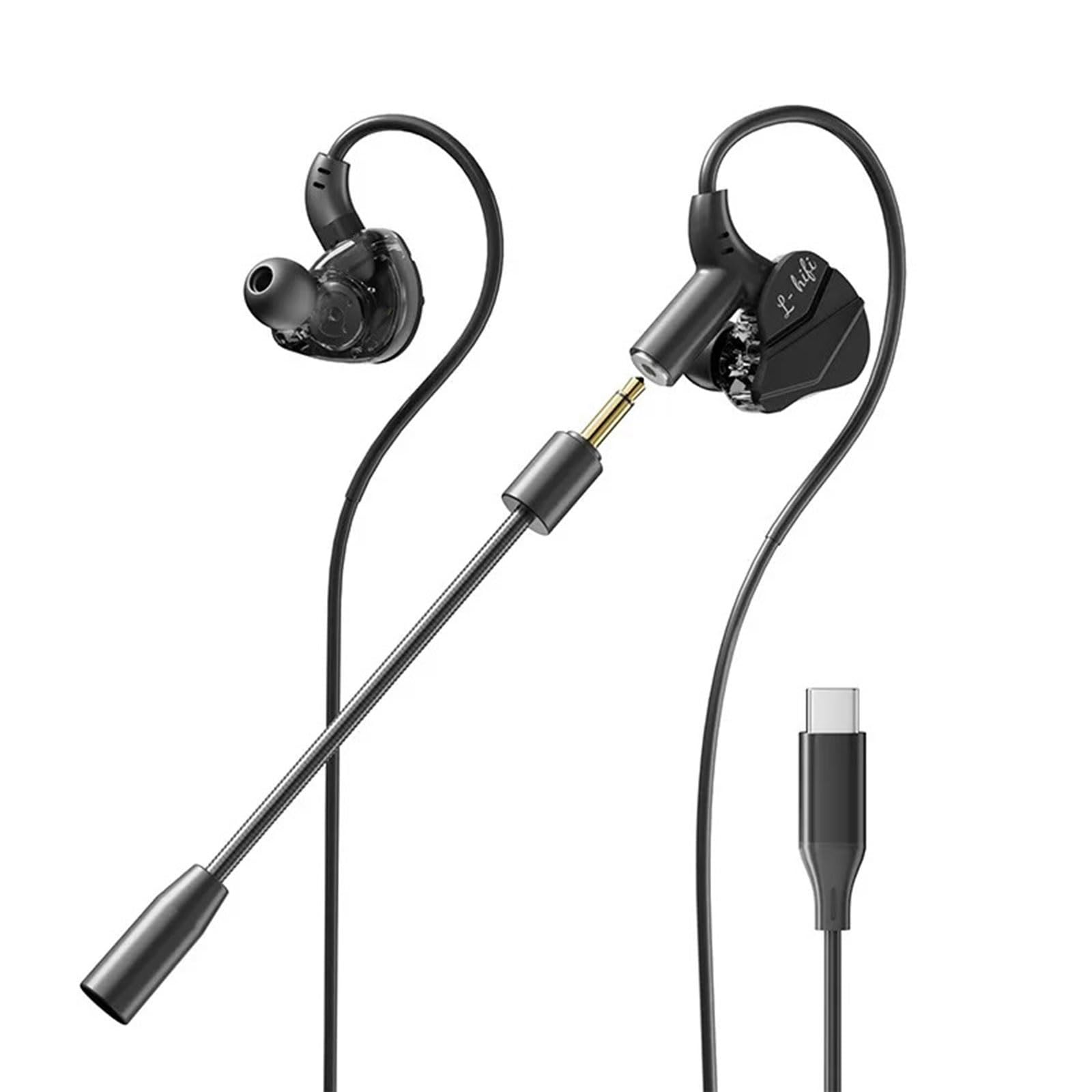 Amazon.co.jp: タイプc イヤホン有線 ゲーミングイヤホン マイク着脱式