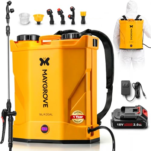 Image of Maygrove 4.2 Gallon Battery Powered Backpack Sprayer