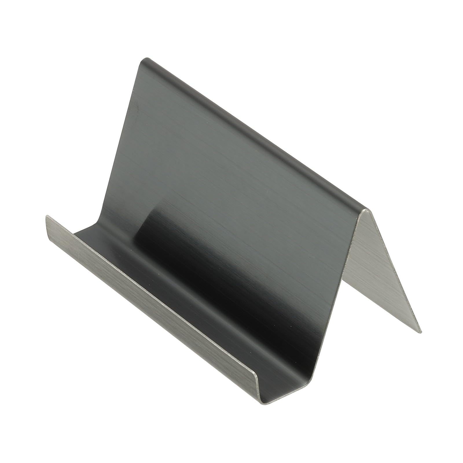 PATIKIL Business Card Holder for Desk 2Pcs Business Card Holders Stainless Steel Card Stand Organizer Cards Display for Office Exhibition Black - Image 4
