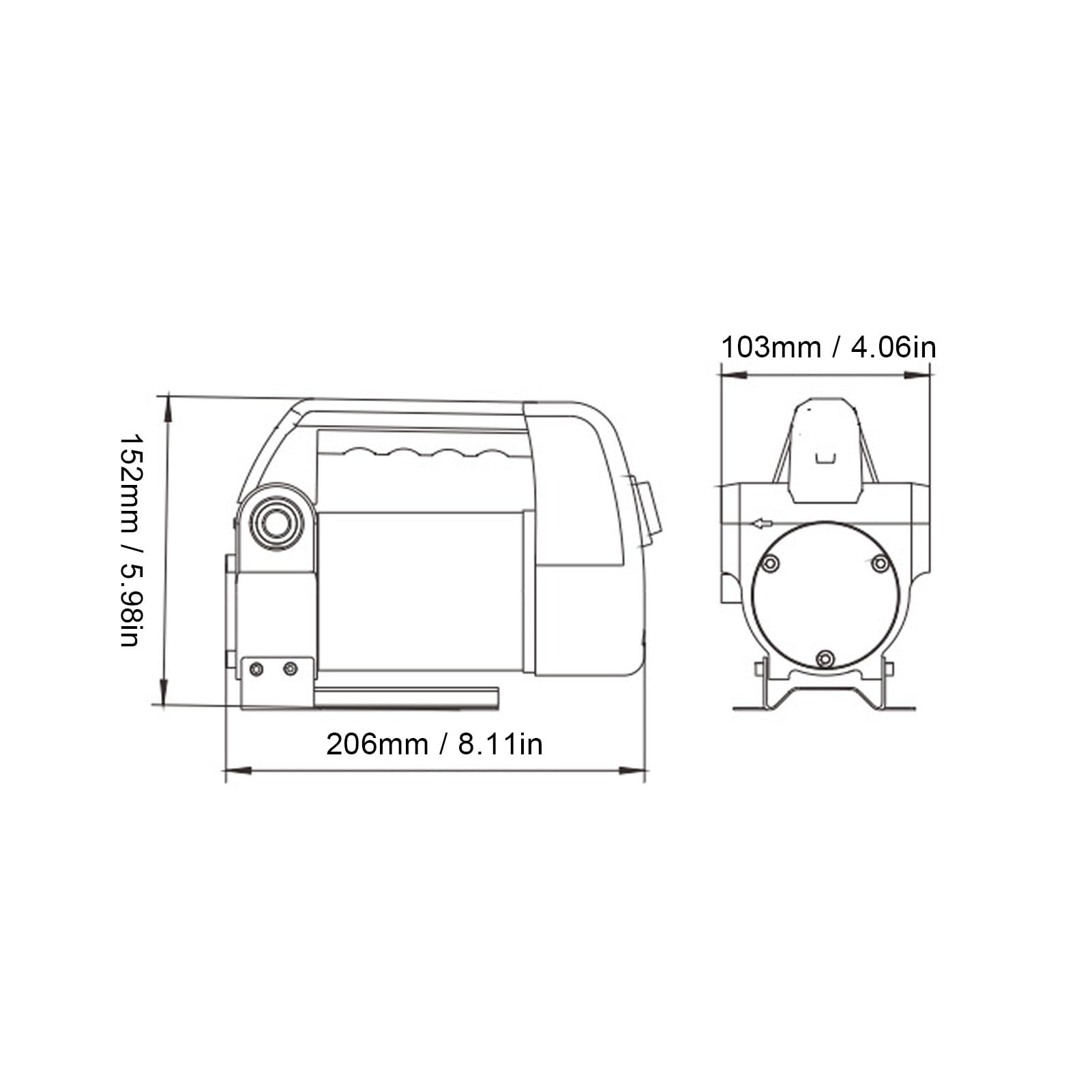 DC24V 120 W Pula Przenoszenia Paliwa Self Priming Paliwa Pompana 40 L/Min Silnik Miedziany Odpowiedni do Oleju Oleju Naftowej i Innych Olejków Pompowanie Pompowania ZQB-24V
