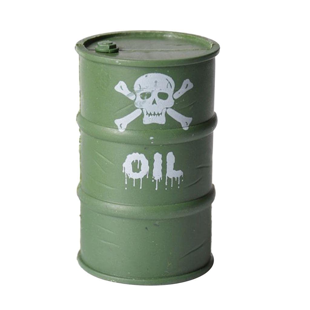 1/10 Scale Skull Oil Drum for Axial SCX10 TRX-4 D90 RC Crawler Car Decor-image-42