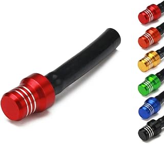 Motorcycle Fuel Gas Cap Cover Air Vent Tube Breather Universal Billet Anodized Vent Hose Pipe For CRF50 CR80 CR85 CR125R CR125R CR250R CRF250R CRF450R Pit Dirt Bike ATV Off Road - Red