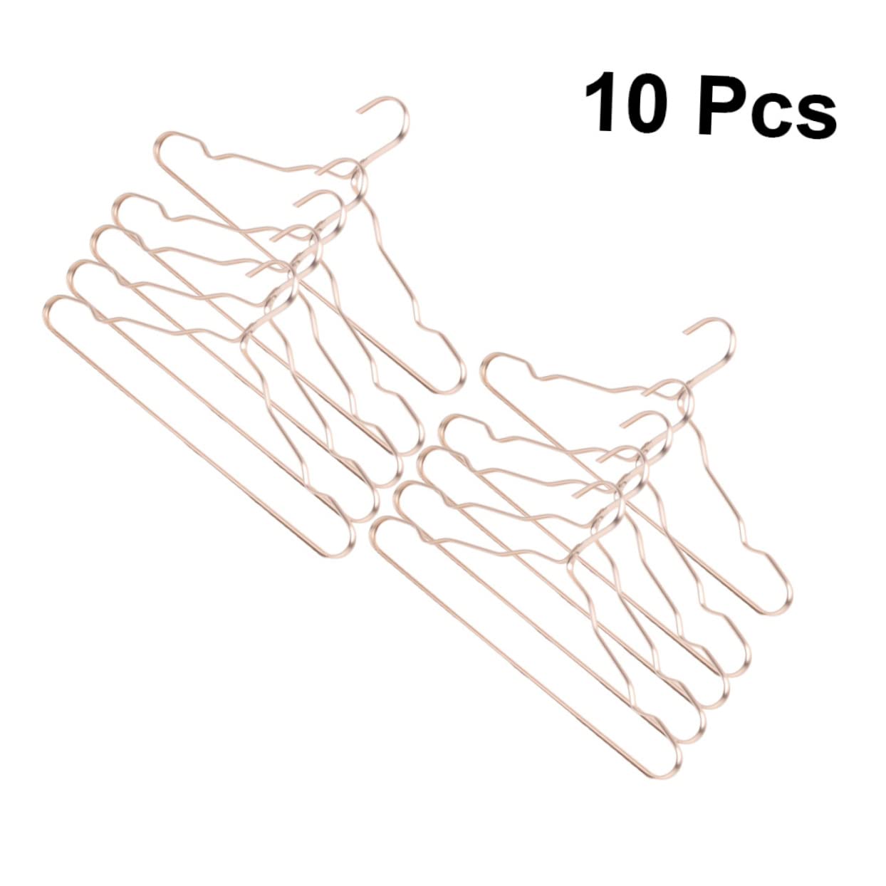 KOMBIUDA Wardrobe Hangers 10 Pack Aluminum Alloy Clothes Hangers Skid-Proof Non-Trace for Pants Coats Boys and Girls' Clothing Storage
