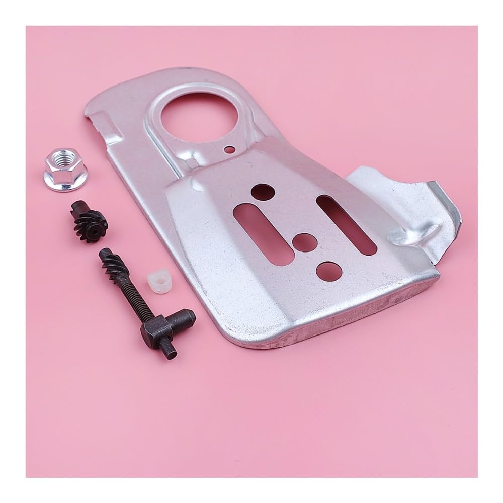 Placa de guía del Tensor ajustador Cadena, Adecuado para el Kit Tuercas Barra Motosierra 445 y 450, Pieza Repuesto for Herramienta