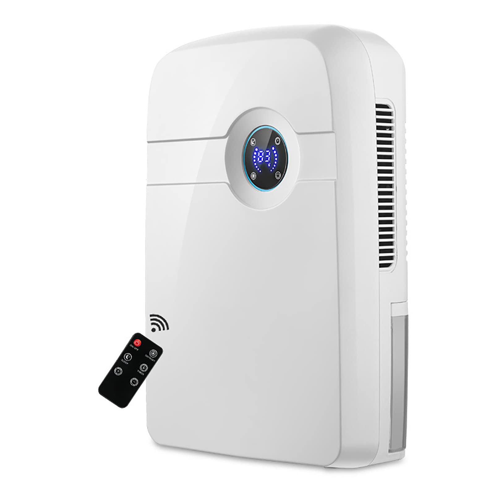 Ylme White Dehumidifiers For Home Damp - 2500Ml Water Tank, 1000Ml/24H Capacity, Automatic Defrost - Perfect For Bedroom, Drying Clothes, And Damp Areas,