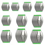 50 Stück Angelblei,Blei Angeln,Laufblei Angeln,Dropshot Blei 2/3/4/5/8/10g/15/20g,Abnehmbare Angelgewichte,Grundblei Angelgewichte Kit,Für Outdoor AngelnHochsee BootsangelnStrandangeln