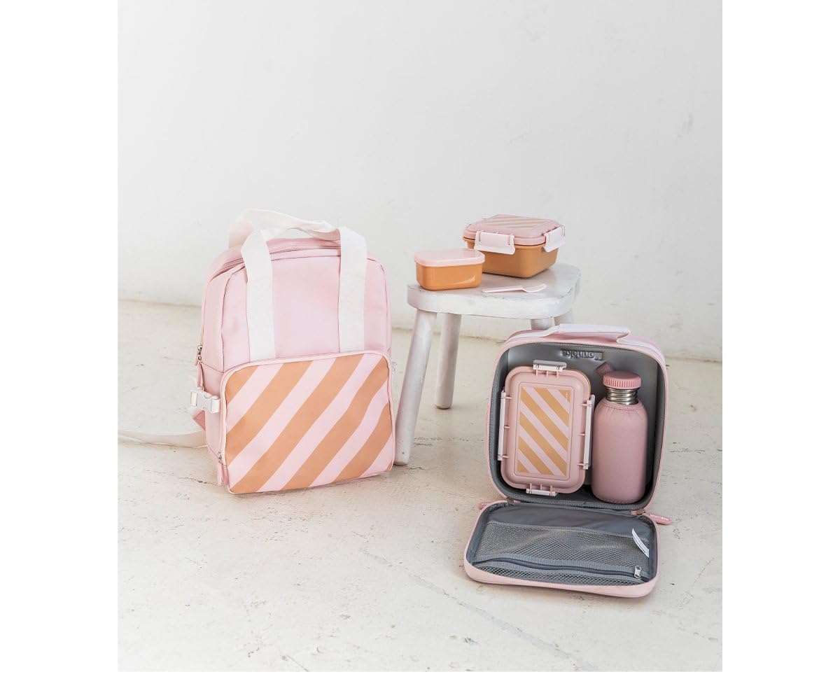 Bolsa Térmica Porta Alimentos | Bolsa Isotérmica para Comida y Bebida | Nevera Portátil Ligera con Compartimentos y Asa Resistente | Ideal para Picnic, Playa o Excursiones | pink