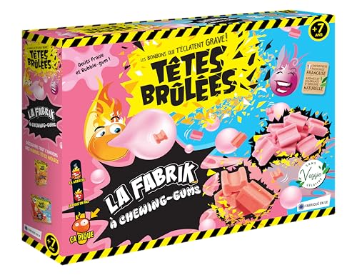 Silverlit - Têtes Brûlées – La Méga Fabrik à Chewing-Gum – Kit de Fabrication Bonbons – 3 Arômes Fruités – Arômes & Colorants 100% Naturels -...