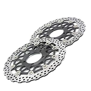 MOUNTAIN MEN Accessoires Accessoires Moto Avant Disque de Frein Rotor Compatible avec Kawasaki 1400 GTR/ABS A8F-A9F, CAF, CBF 2007 ZG1400 2008 2009 2010 2011 Durable