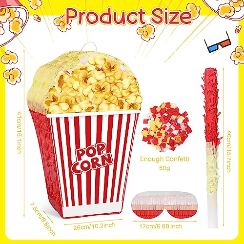 Pinata de musique pop-corn décoration de soirée cinéma et de cirque