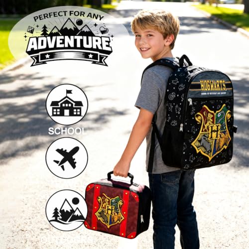 Image of Bioworld Harry Potter Hogwarts Kids 2-Pc 16-Inch Backpack With Trunk-Inspired Lunch Kit